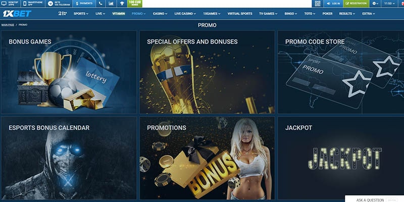 1xbet bonus za spletne športne stave