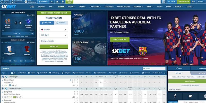 1xbet domača stran stavnice