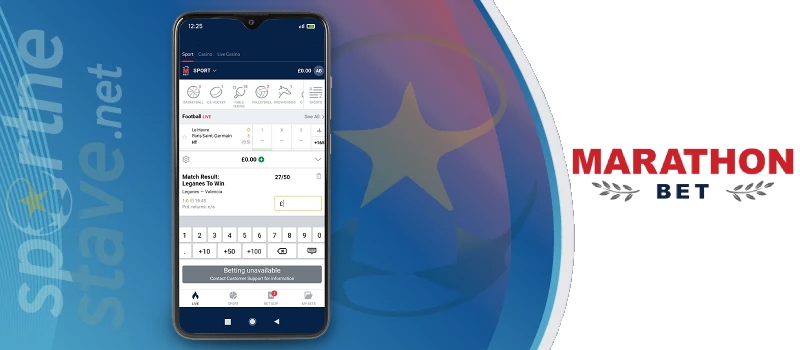 Marathonbet mobilne športne stave