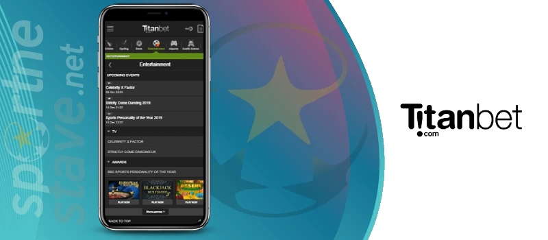 Stavite na mobilno aplikacijo Titanbet