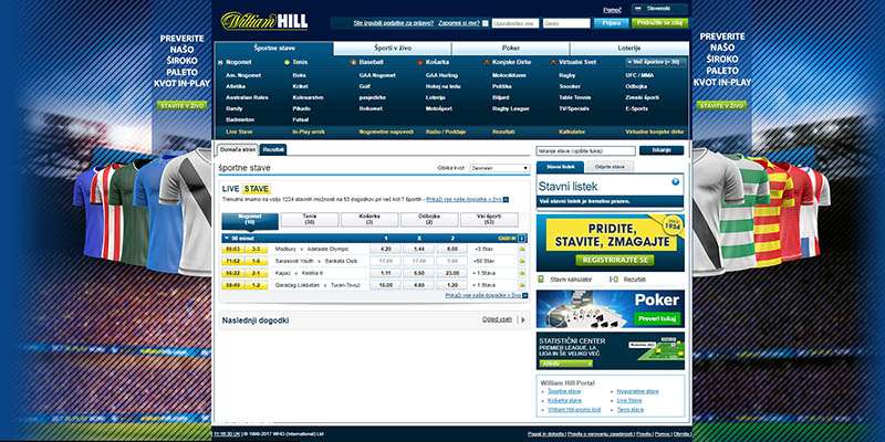 William Hill spletne športne stave